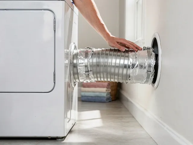 Professional dryer vent hose installation by Waterford Dryer Vent Cleaning in Waterford