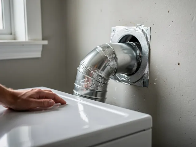 Waterford Dryer Vent Cleaning expert performing professional dryer vent repair and installation in Waterford
