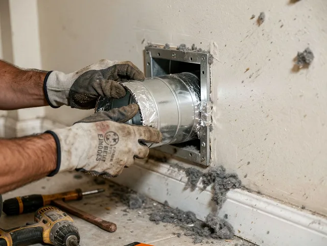 Professional dryer vent repair and installation by Waterford Dryer Vent Cleaning in Waterford